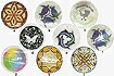 Shell Decal Pendants