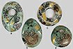 Paper Wrapped Beads and Pendants