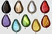 9-color beads resin with embedded stuff