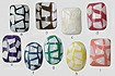 9-color beads resin with embedded shell