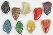 9-color beads in laminated sawdust