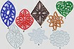 Laser cut acrylic pendants