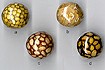 Laminated round beads
