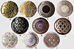 Laser painted shell pendants